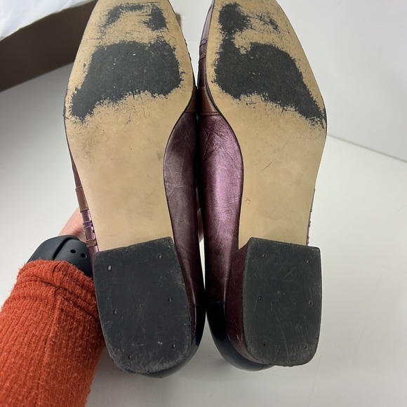 Vintage Margaret J plaid leather loafer with small heel - Picture 8 of 10